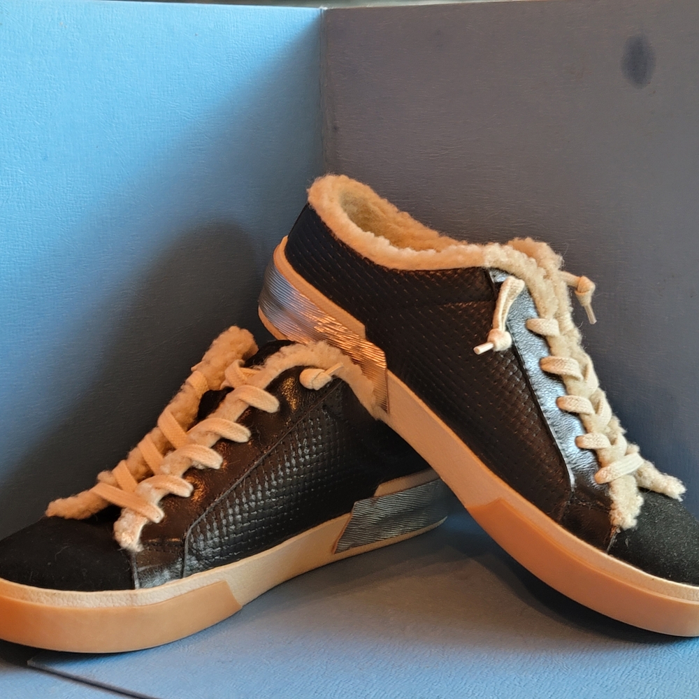 Dolce Vita Black and Silver Athletic Shoes